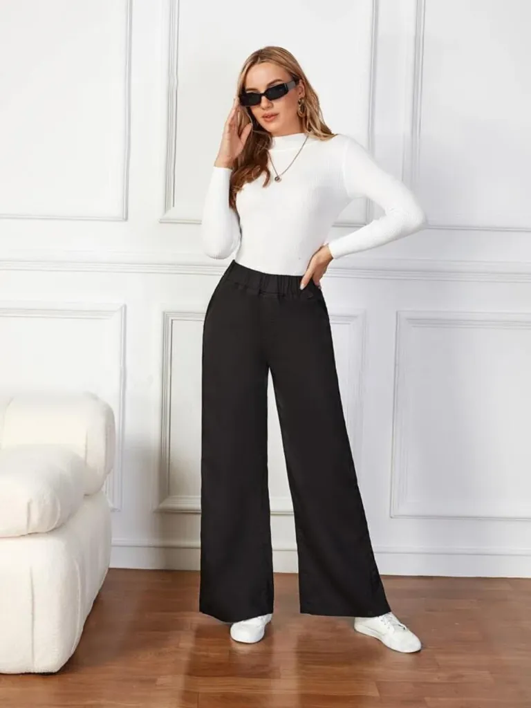 VIROX Women Boyfriend High Rise Black Jeans