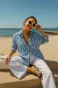 VIROX Women Regular Fit Striped Casual Shirt