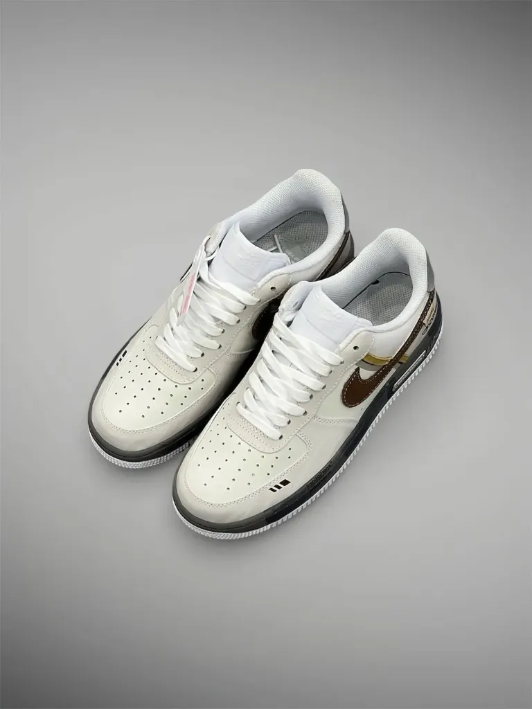 Nike AF1 Premium Brown Swoosh THRIFT SNEAKER (6)