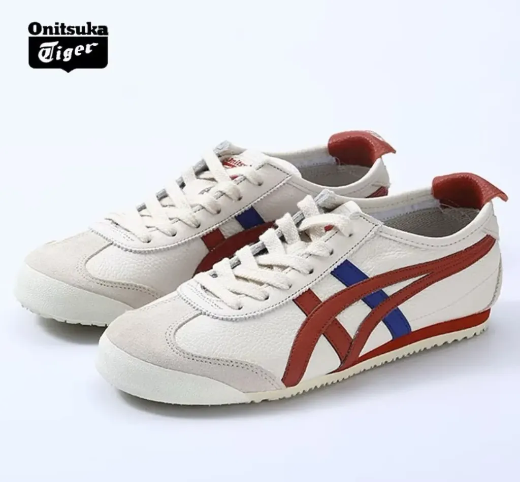 ONITSUKA TIGER WHITE SANDALWOOD UNISEX THRIFT SNEAKER (6)