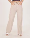 VIROX  Women Flared Mid Rise Beige Jeans