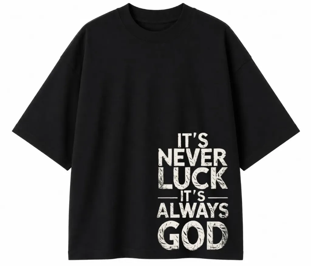 God Over Luck Oversized T-Shirt (M)