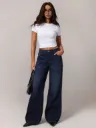 VIROX Women Loose Fit High Rise Blue Jeans